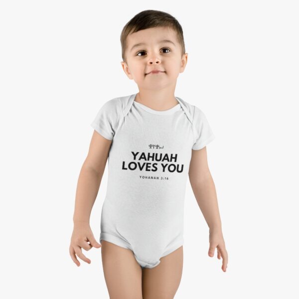 Baby Yahuah Loves You Onesie®, Short Sleeve (Various Colors Available) - Image 5