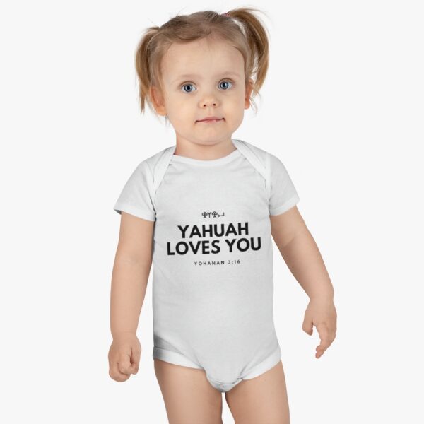 Baby Yahuah Loves You Onesie®, Short Sleeve (Various Colors Available) - Image 6