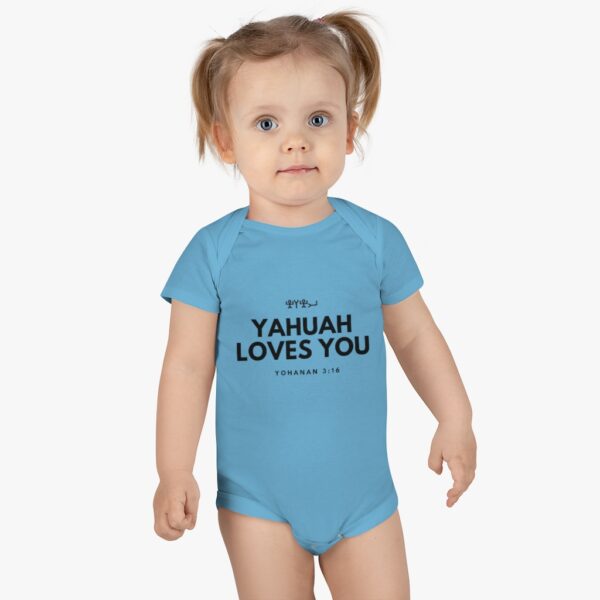 Baby Yahuah Loves You Onesie®, Short Sleeve (Various Colors Available) - Image 12