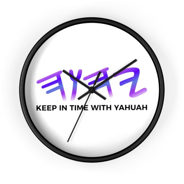 Yahuah Wall Clock (Black) - Image 2