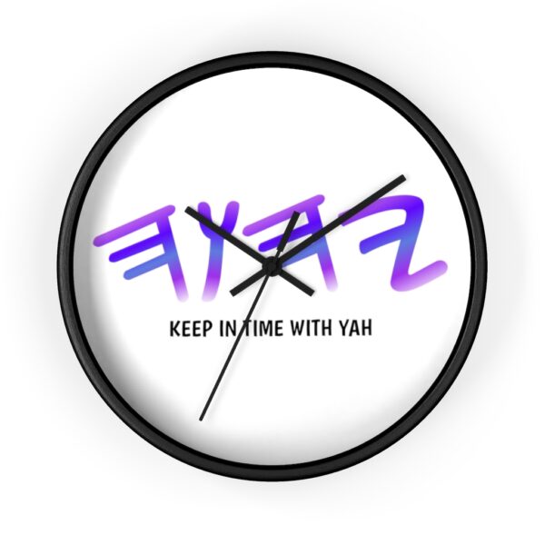 Yah Wall Clock (Black) - Image 2