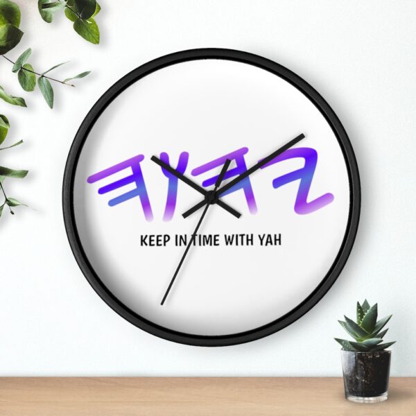 Yah Wall Clock (Black) - Image 3