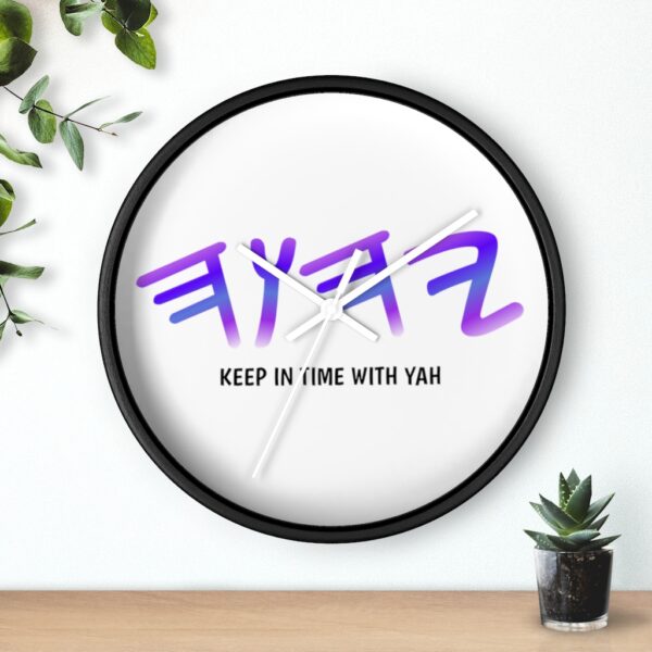 Yah Wall Clock (Black) - Image 6