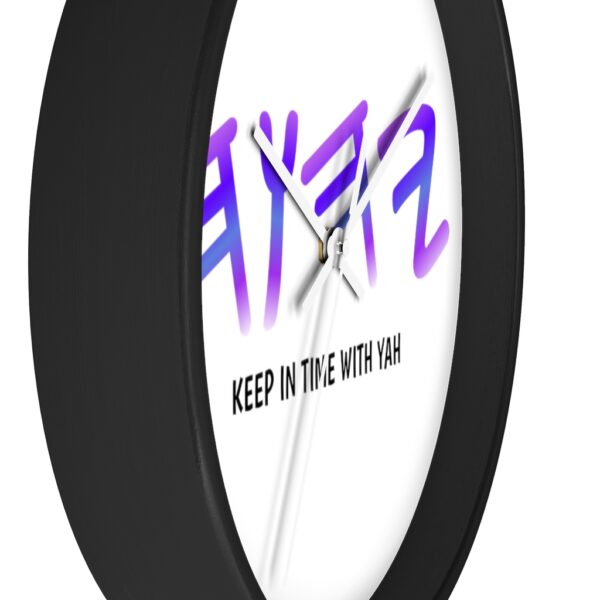 Yah Wall Clock (Black) - Image 5