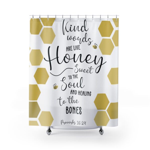 Kind Words Scripture Shower Curtains