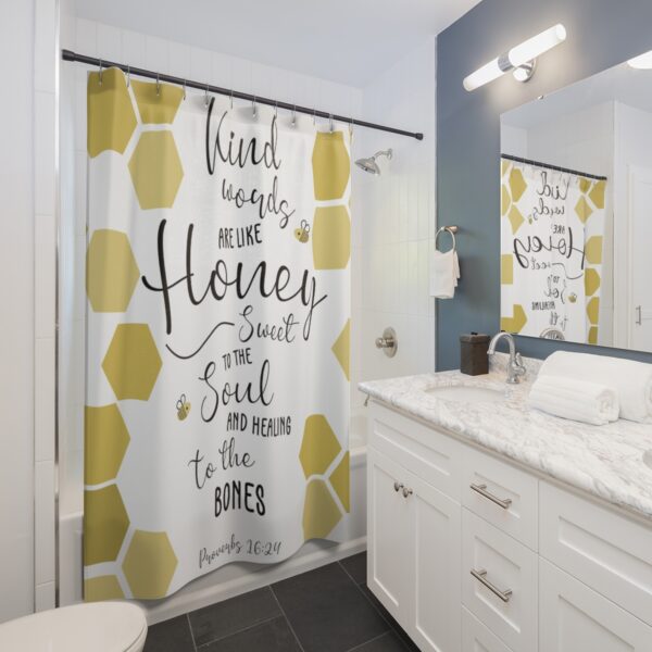 Kind Words Scripture Shower Curtains - Image 2