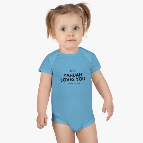 Baby Yahuah Loves You Onesie®, Short Sleeve (Various Colors Available) - Image 12