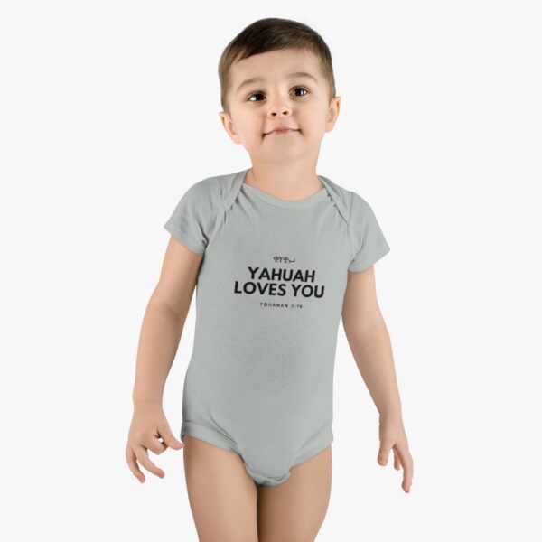 Baby Yahuah Loves You Onesie®, Short Sleeve (Various Colors Available) - Image 8