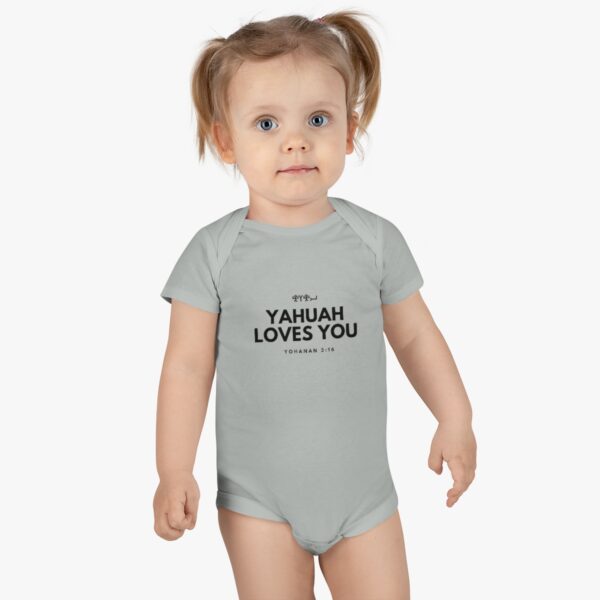 Baby Yahuah Loves You Onesie®, Short Sleeve (Various Colors Available) - Image 9