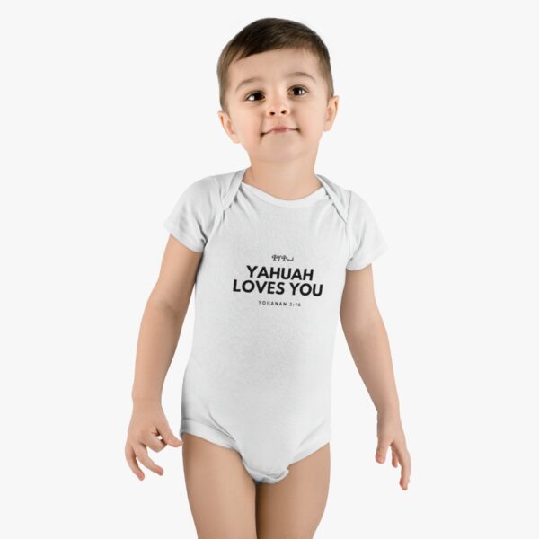 Baby Yahuah Loves You Onesie®, Short Sleeve (Various Colors Available) - Image 5