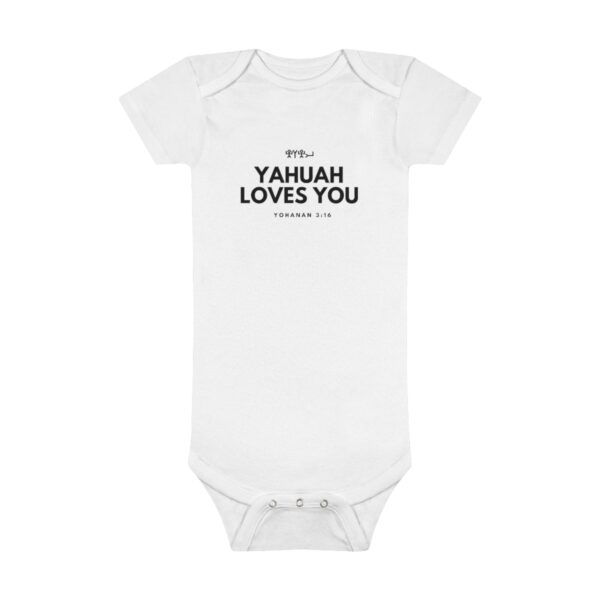 Baby Yahuah Loves You Onesie®, Short Sleeve (Various Colors Available) - Image 4