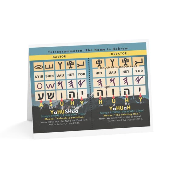 Yahuah Yahusha Greeting Cards with Envelopes - Image 141